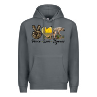 Rock Peace Love Hyenas Premium Hoodie - LillyAllenDesigns