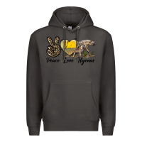 Smoke Peace Love Hyenas Premium Hoodie - LillyAllenDesigns