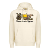 Tofu Peace Love Hyenas Premium Hoodie - LillyAllenDesigns
