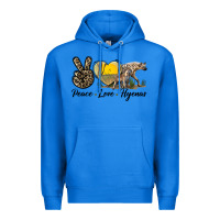 True Royal Peace Love Hyenas Premium Hoodie - LillyAllenDesigns