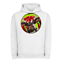 Pigment Lunar Rock Christmas Cow Urban Hoodie - Jasminsmagicworld