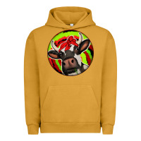 Pigment Peanut Butter Christmas Cow Urban Hoodie - Jasminsmagicworld