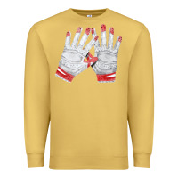 Antique Gold batting gloves Premium Sweatshirt - FaDigitalArtStudio