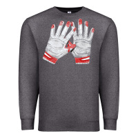 Charcoal Heather batting gloves Premium Sweatshirt - FaDigitalArtStudio