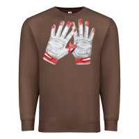 Chestnut batting gloves Premium Sweatshirt - FaDigitalArtStudio