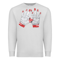 Dove Grey batting gloves Premium Sweatshirt - FaDigitalArtStudio