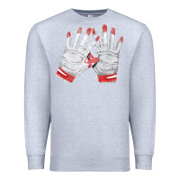 Heather Grey batting gloves Premium Sweatshirt - FaDigitalArtStudio