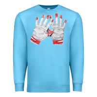 Ocean Blue batting gloves Premium Sweatshirt - FaDigitalArtStudio