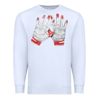 White batting gloves Premium Sweatshirt - FaDigitalArtStudio