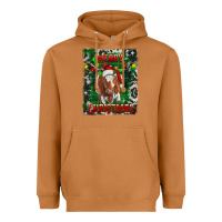 Meerkat merry christmas longhorn cow Heavyweight Hoodie - RanaPortraitStore
