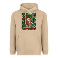 Mushroom merry christmas longhorn cow Heavyweight Hoodie - RanaPortraitStore
