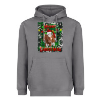 Storm merry christmas longhorn cow Heavyweight Hoodie - RanaPortraitStore
