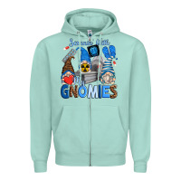 Seafoam scannin' with my gnomies Zipper Hoodie - Zillion Design Studio