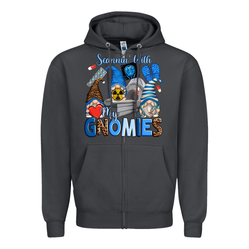 Scannin' With My Gnomies Zipper Hoodie by Zillion Design Studio | Teevron