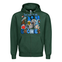 Sports Green scannin' with my gnomies Zipper Hoodie - Zillion Design Studio