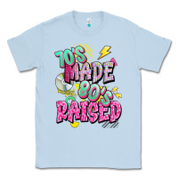 Dusty Blue 70s made 80s raised Classic Tee - texasbilliewilder