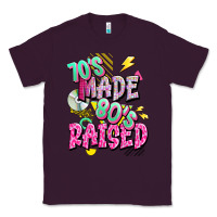 Plum 70s made 80s raised Classic Tee - texasbilliewilder