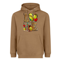 Toasted Coconut love softball Heavyweight Hoodie - Zillion Design Studio