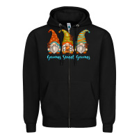Black gnomes sweet gnomes Zipper Hoodie - Zillion Design Studio