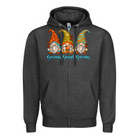 Charcoal Heather gnomes sweet gnomes Zipper Hoodie - Zillion Design Studio