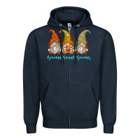 Navy gnomes sweet gnomes Zipper Hoodie - Zillion Design Studio