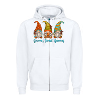 White gnomes sweet gnomes Zipper Hoodie - Zillion Design Studio