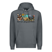 Rock Peace Love Jersey Giant Chicken Premium Hoodie - LillyAllenDesigns