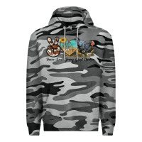 Slate Camo Peace Love Jersey Giant Chicken Premium Hoodie - LillyAllenDesigns