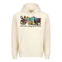 Tofu Peace Love Jersey Giant Chicken Premium Hoodie - LillyAllenDesigns