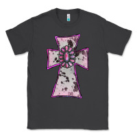 Smoke Cowhide Pink Gemstone Cross Classic Tee - RanaPortraitStore