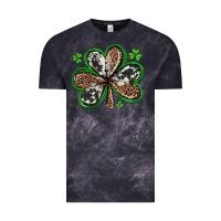 Cloud Black western st patricks day shamrocks Vintage Tee - Artiststas