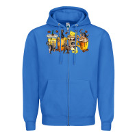 True Royal monkey coffee cups Zipper Hoodie - texasbilliewilder