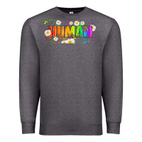 Charcoal Heather lgbtq human  libbey glass Premium Sweatshirt - HRA Design Shop