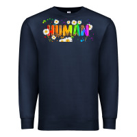 Navy lgbtq human  libbey glass Premium Sweatshirt - HRA Design Shop