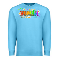 Ocean Blue lgbtq human  libbey glass Premium Sweatshirt - HRA Design Shop
