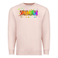 Pale Pink lgbtq human  libbey glass Premium Sweatshirt - HRA Design Shop
