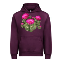 Mauve Wine eagle claws cacti Urban Hoodie - LillyAllenDesigns