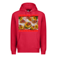 Cardinal ladybug sunflower Premium Hoodie - BarkalooDesign