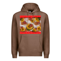 Chestnut ladybug sunflower Premium Hoodie - BarkalooDesign