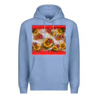 Colony Blue ladybug sunflower Premium Hoodie - BarkalooDesign
