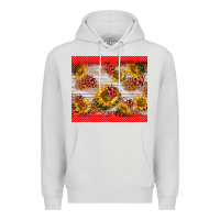 Dove Grey ladybug sunflower Premium Hoodie - BarkalooDesign
