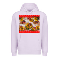 Lilac ladybug sunflower Premium Hoodie - BarkalooDesign
