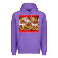 Purple ladybug sunflower Premium Hoodie - BarkalooDesign