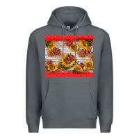 Rock ladybug sunflower Premium Hoodie - BarkalooDesign