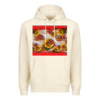 Sandshell ladybug sunflower Premium Hoodie - BarkalooDesign