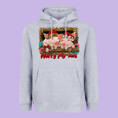 Merry Pig Mas Heavyweight Hoodie Designed By Ranaportraitstore