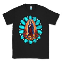Black Gemstone Lady Of Guadalupe Classic Tee - RanaPortraitStore