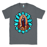 Charcoal Heather Gemstone Lady Of Guadalupe Classic Tee - RanaPortraitStore