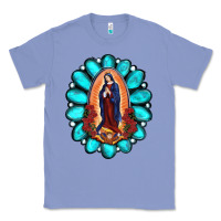 Colony Blue Gemstone Lady Of Guadalupe Classic Tee - RanaPortraitStore