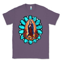 Lavender Gemstone Lady Of Guadalupe Classic Tee - RanaPortraitStore